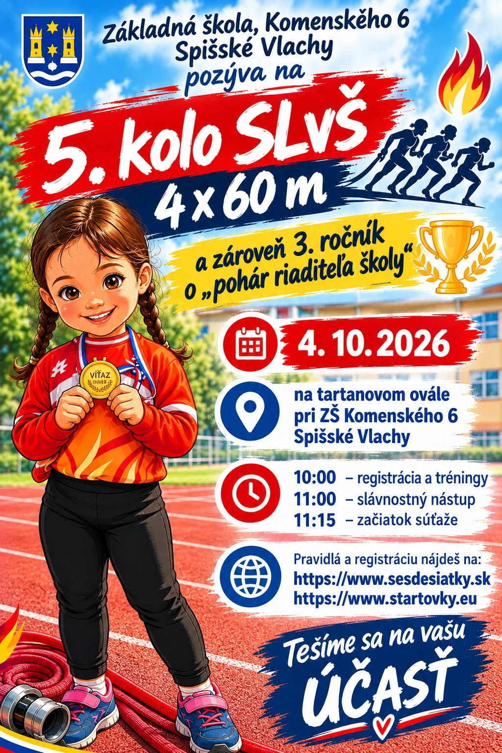 5.kolo SLvŠ 4x60m Spišské Vlachy