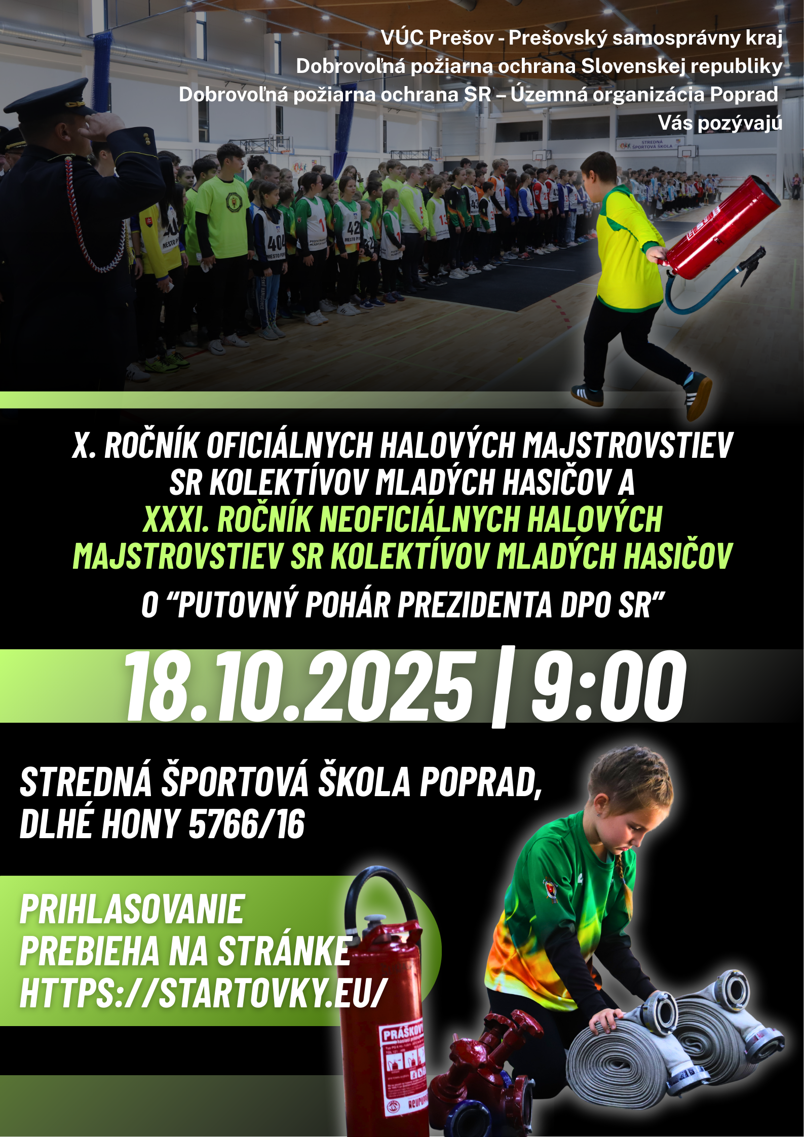 Halové MSR mladých hasičov - CHLAPCI