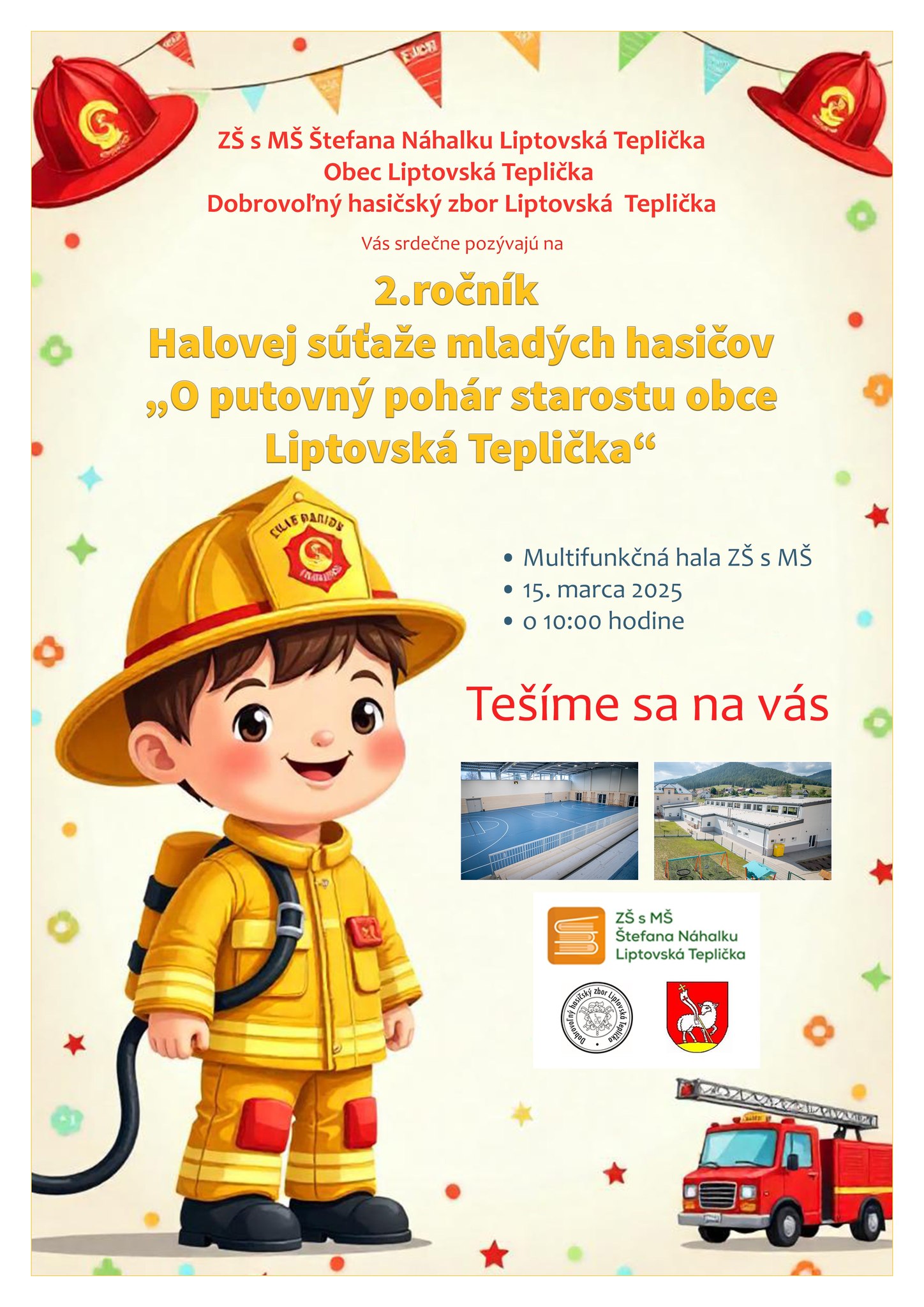 II. ročník súťaže 5-členných družstiev mladých hasičov „O putovný pohár starostu obce Liptovská Teplička“