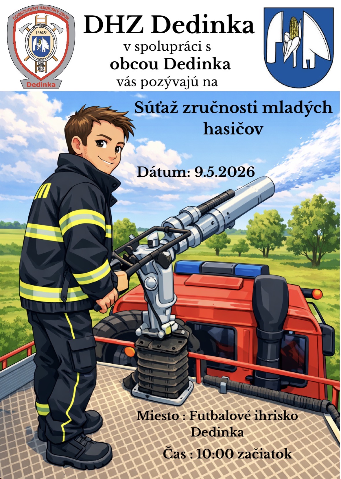 Súťaž zručnosti mladých hasičov Dedinka - Prípravka